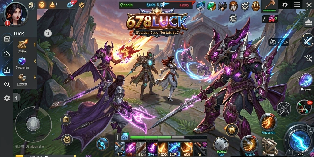 Tampilan gameplay SLG yang mendebarkan