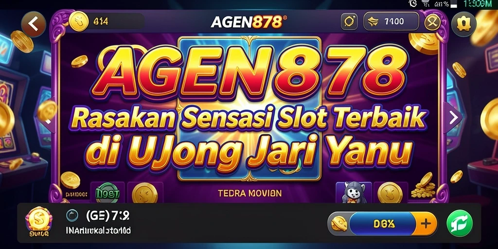 Screenshot AGEN878 menampilkan gameplay slot yang seru dan penuh warna.