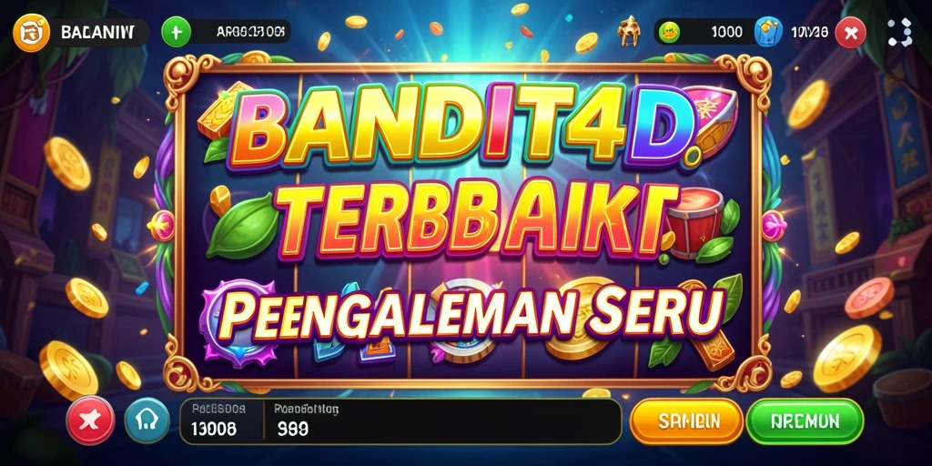 Tampilan gameplay menarik dari BANDIT4D dengan berbagai tema slot.