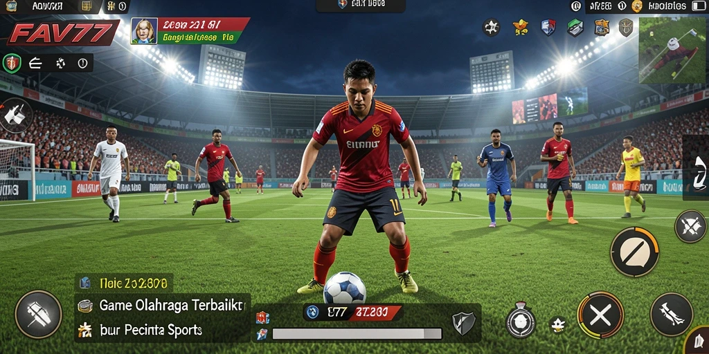 Tampilan gameplay menarik dari FAV77 dengan aksi olahraga yang seru.