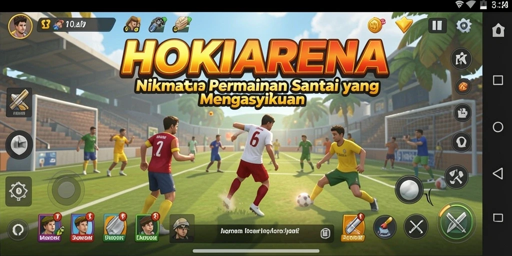 Screenshot gameplay HOKIARENA yang menunjukkan keseruan bermain.