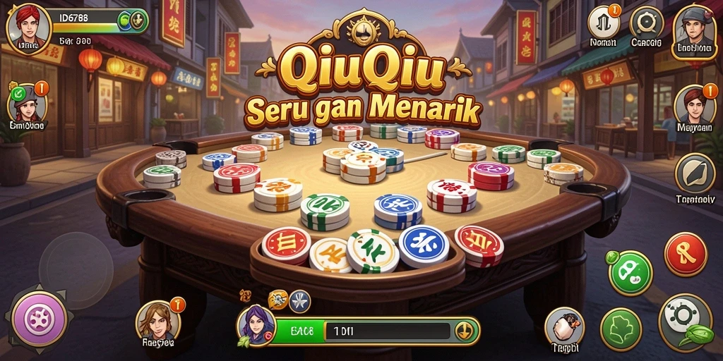 Gameplay QiuQiu yang menegangkan dan menarik.