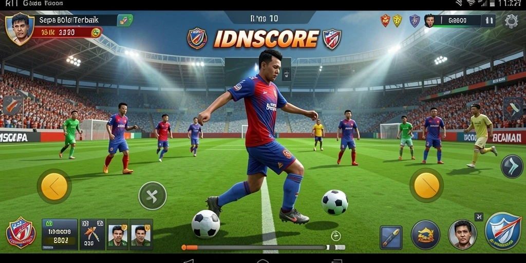 Tampilan gameplay IDNSCORE yang seru dan menegangkan.
