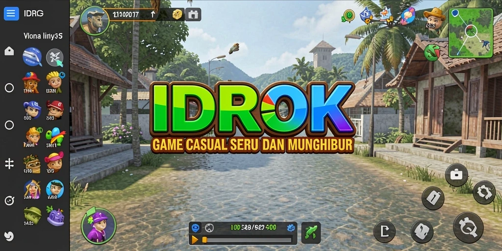 Screenshot utama IDROK menampilkan gameplay yang seru dan interaktif.