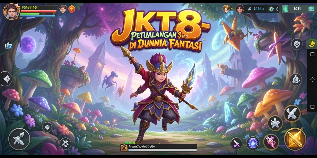 Screenshot gameplay JKT8 yang menampilkan petualangan mendebarkan.