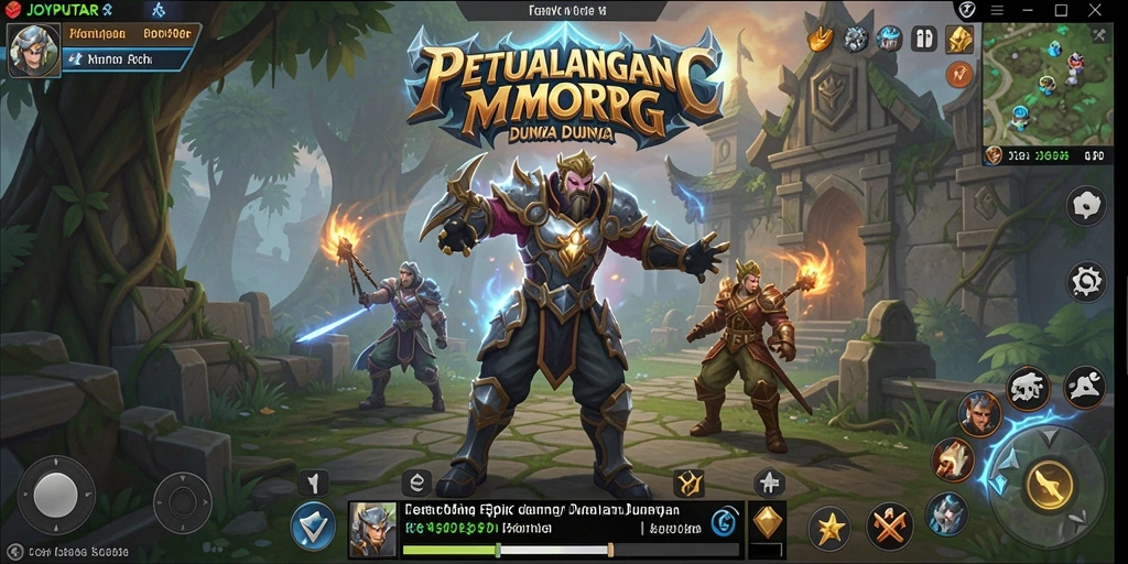 Screenshot gameplay JOYPUTAR menampilkan aksi mendebarkan dalam petualangan MMORPG.
