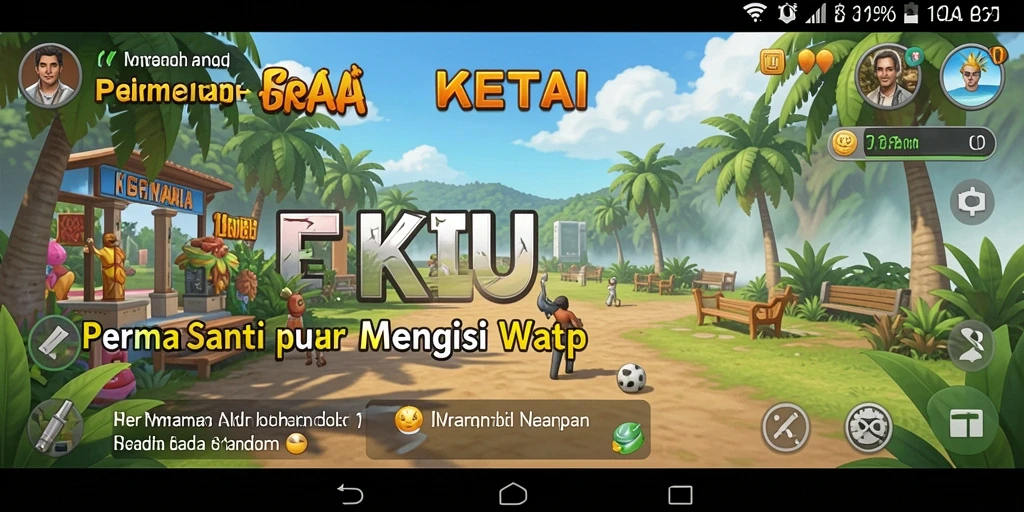 Tampilan gameplay KETUA yang ceria dan menyenangkan.