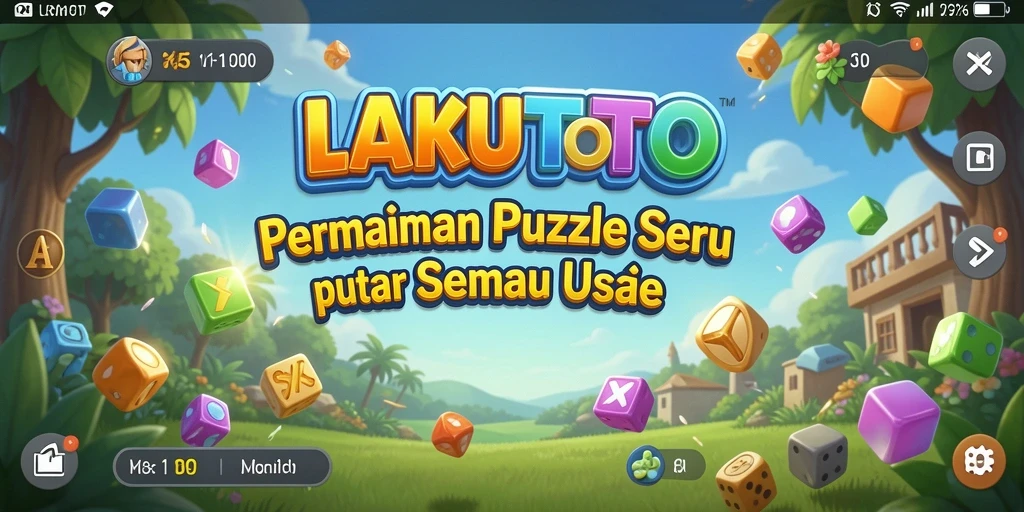 Tampilan gameplay LAKUTOTO yang menampilkan tantangan Puzzle seru.