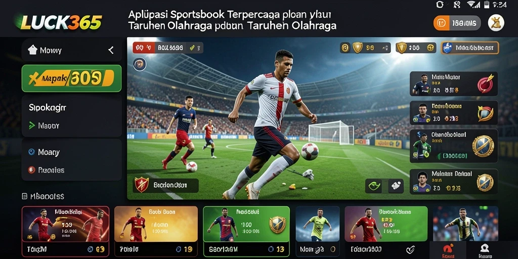 Tampilan screenshot LUCK365 yang menampilkan taruhan olahraga secara langsung.