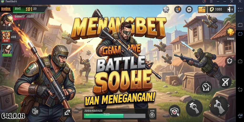 Tampilan gameplay MENANGBET dalam pertempuran Battle Royale yang epik.