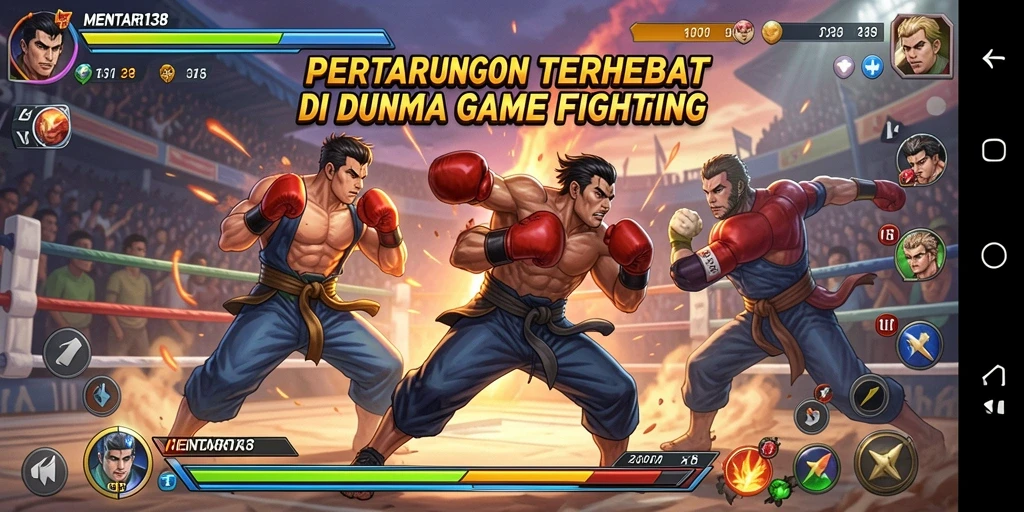 Tampilan menarik dari gameplay MENTARI138 dalam aksi pertarungan.