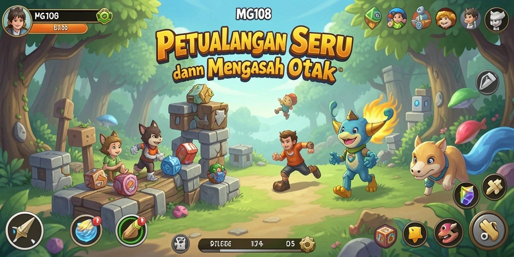 Tampilan gameplay MG108 yang penuh tantangan dan seru.