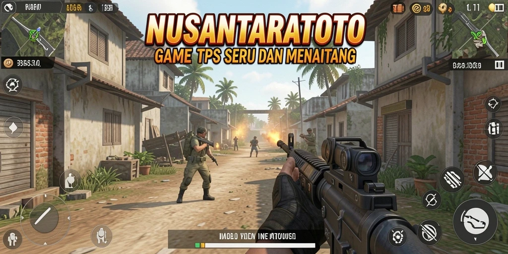 Gameplay seru NUSANTARATOTO dengan aksi tembak-menembak.