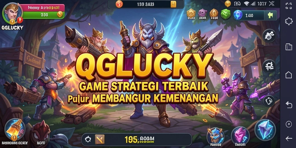Tampilan utama gameplay QGLUCKY dengan strategi yang mendebarkan.
