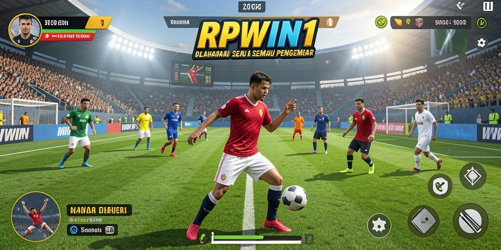 Tampilan menarik dari gameplay olahraga interaktif RPWIN1.