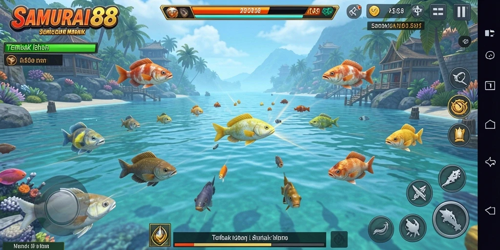 Tampilan seru gameplay Tembak Ikan di SAMURAI88.