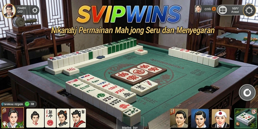 Screenshot utama gameplay Mahjong yang memukau di SVIPWINS.