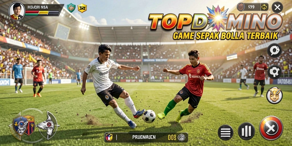 Tampilan gameplay seru dan mendebarkan di TOPDOMINO.
