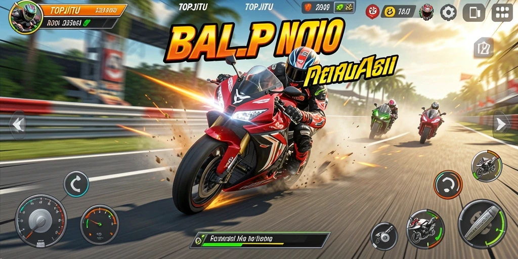 Menampilkan balapan motor yang seru dan grafis menakjubkan.